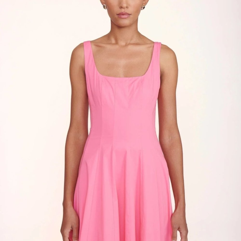 STAUD WELLS MIDI DRESS | PLUMERIA | 10